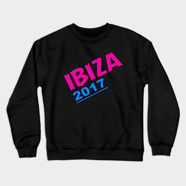 Ibiza 2017 Crewneck Sweatshirt by Specialstace83